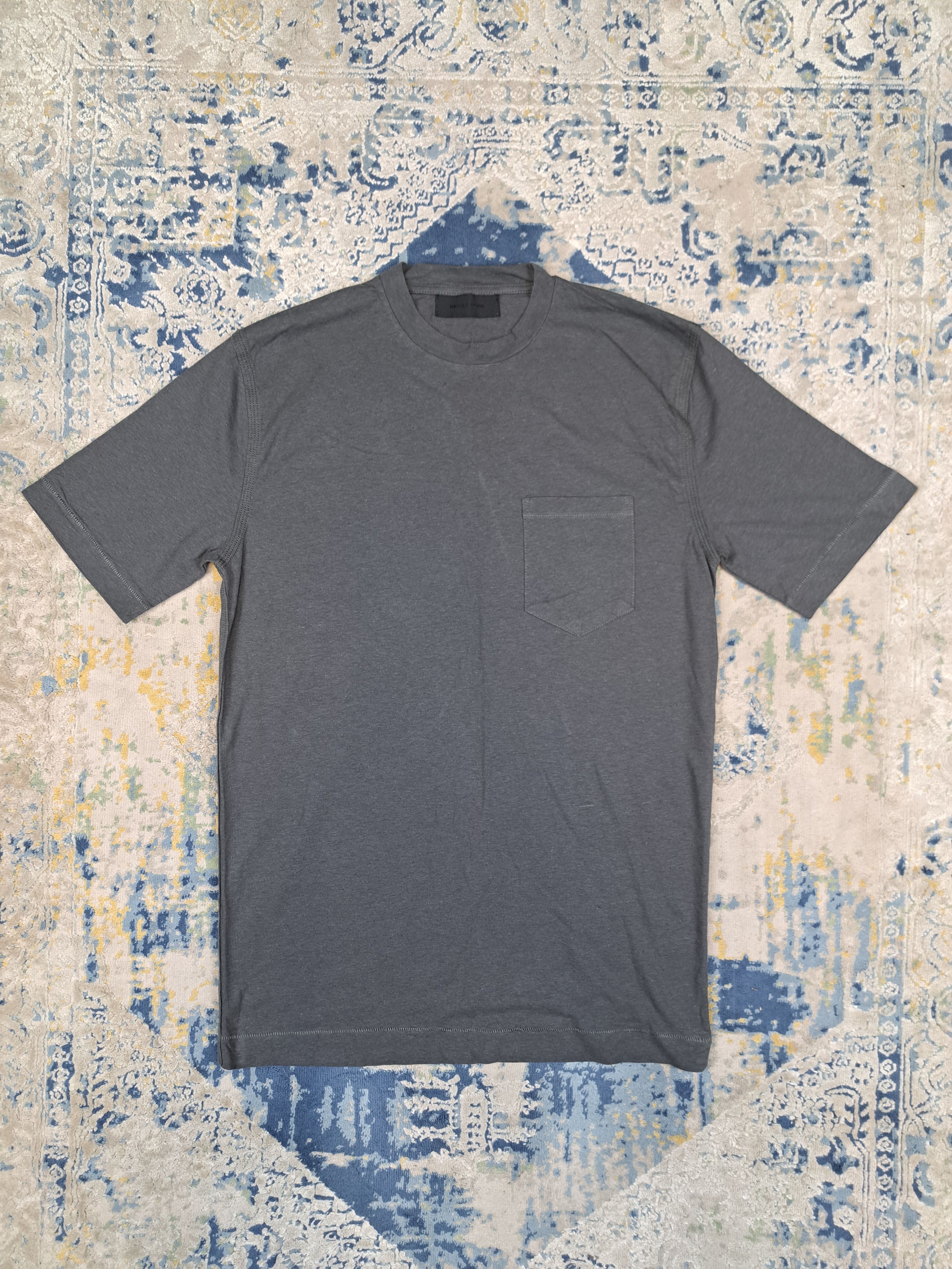 Nicole Farhi Nicole Farhi Anthracite Archive Pocket Tee Overlock Stitchin Size US M / EU 48-50 / 2 - 1 Thumbnail