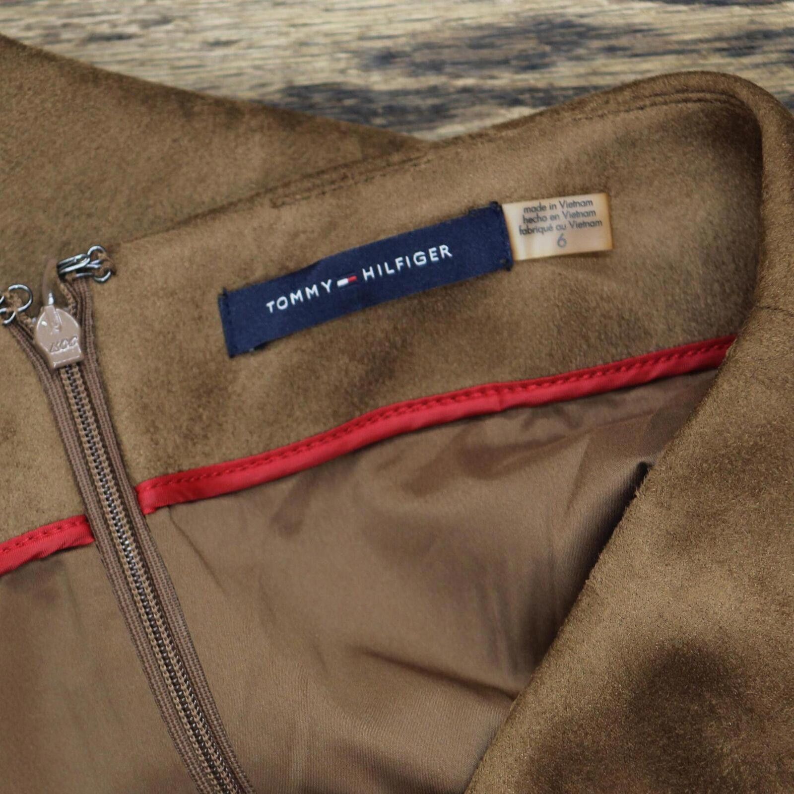 Tommy Hilfiger Tommy Hilfiger Fit & Flare Skirt H27S3313 Cognac Brown 6 Size 28" / US 6 / IT 42 - 3 Thumbnail