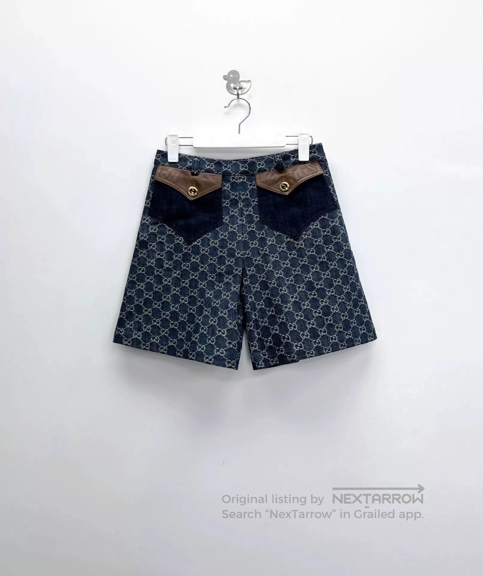 Gucci Gucci GG Logo Denim Shorts. Size 39" - 1 Thumbnail