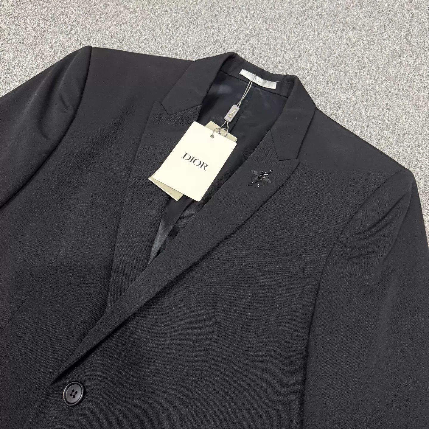 Dior Dior Black Gold Bee Embroidered Blazer 42 99 New Size 42R - 3 Thumbnail