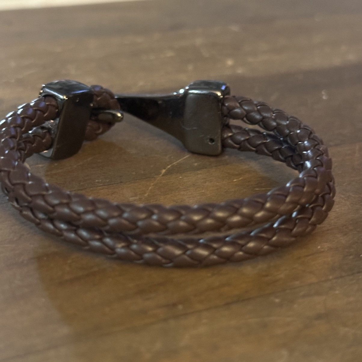 Other Brown double braided leather bracelet Size ONE SIZE - 5 Thumbnail