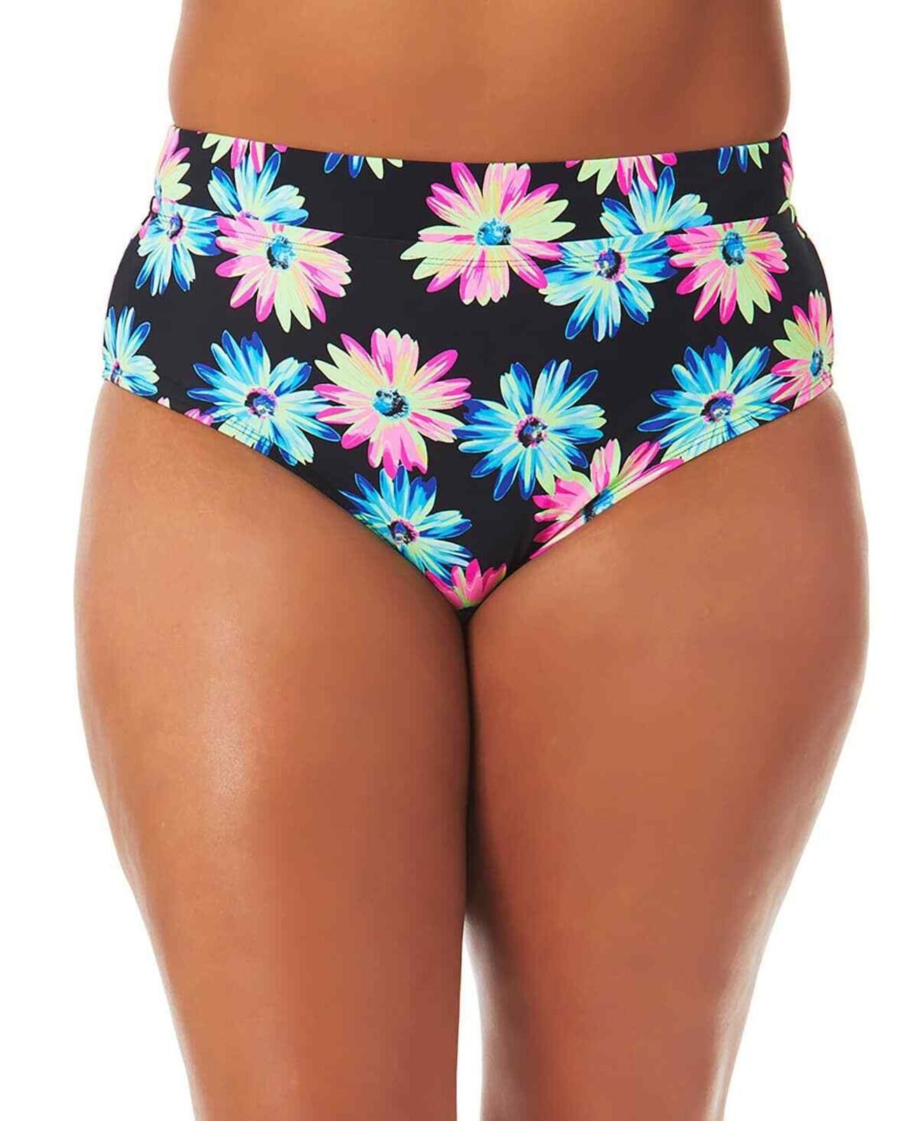 Other California Waves Plus Size Gerber Daisy High-Waist Bikini Size ONE SIZE - 1 Thumbnail