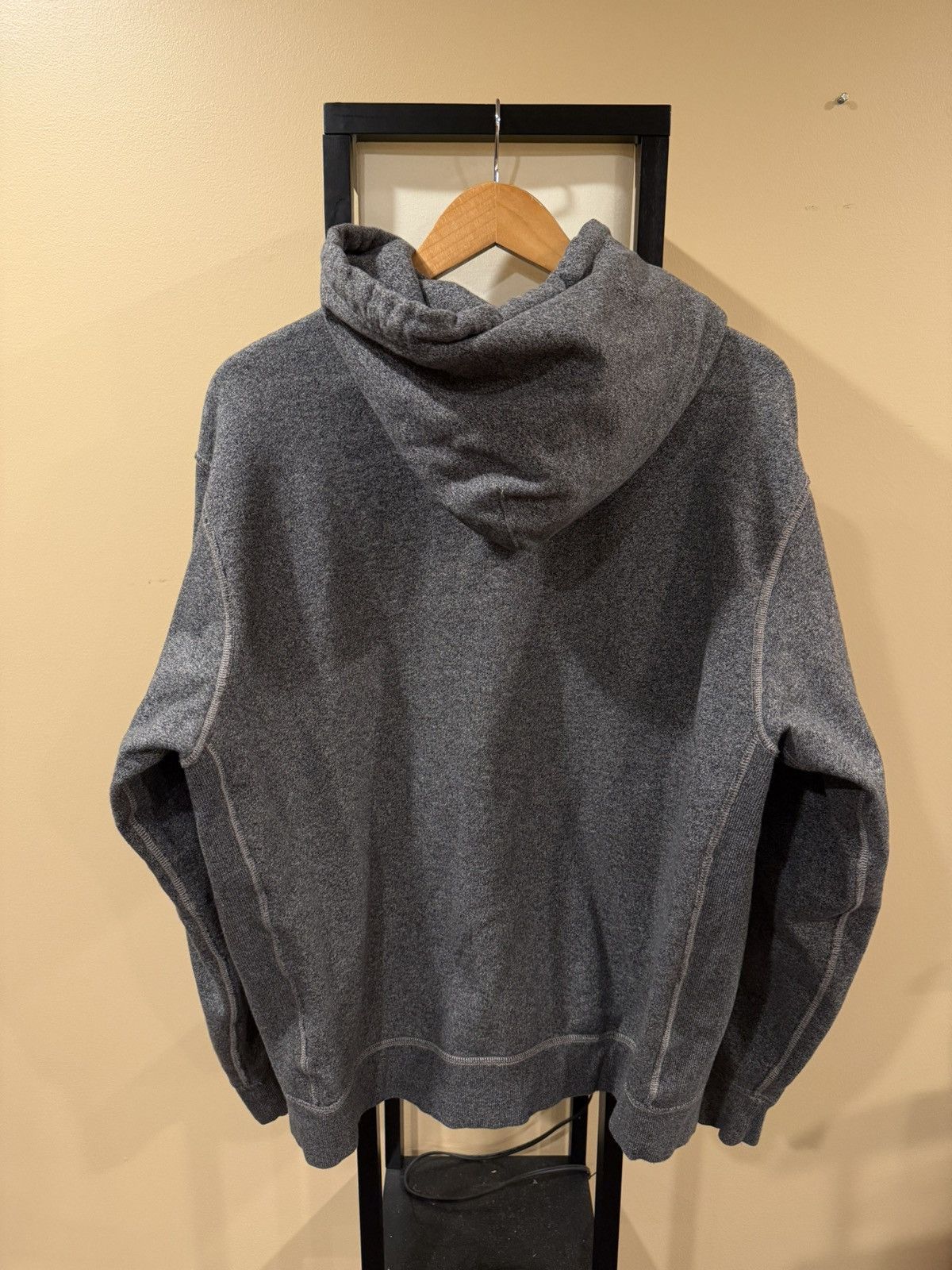 RRL Ralph Lauren RRL Ralph Lauren Gray French Terry Zip Up Hoodie Size US XL / EU 56 / 4 - 4 Thumbnail
