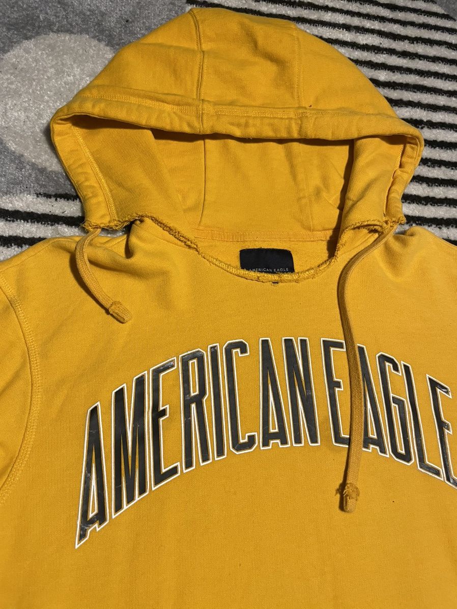 American Eagle Outfitters × Vintage Vintage Cropped American Eagle staple hoodie Size US L / EU 52-54 / 3 - 2 Thumbnail