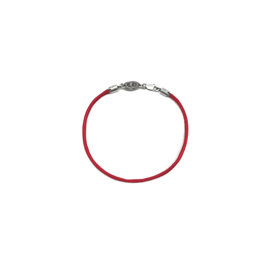 Chrome Hearts Chrome Hearts Silver Heart Vine Pendant Red String Bracelet Size ONE SIZE - 2 Thumbnail