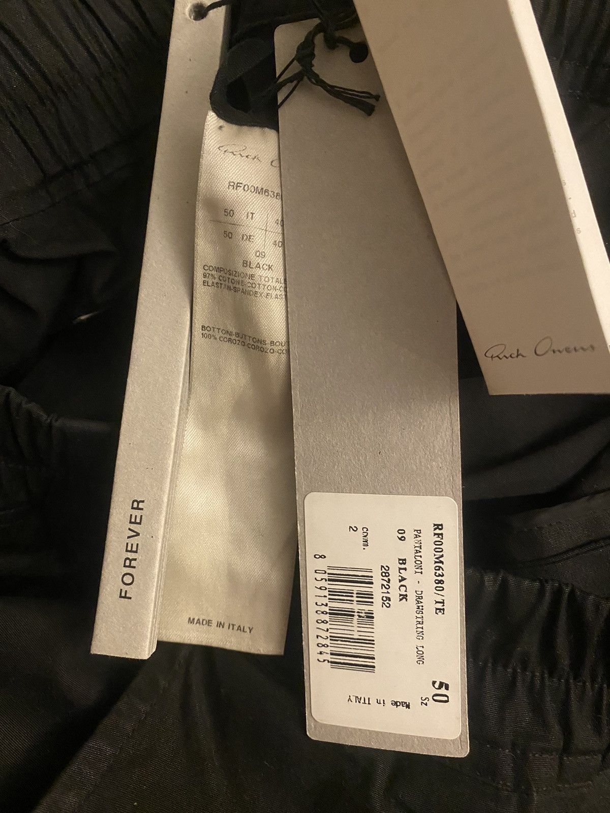 Rick Owens Rick Owens Forever Drawstring Pants Size US 34 / EU 50 - 6 Thumbnail