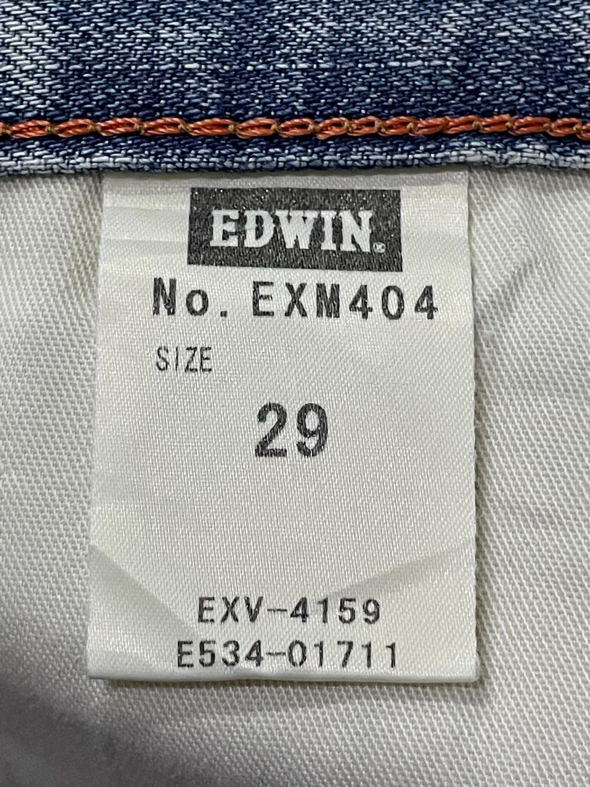 Edwin × Vintage Edwin XV Light Wash Distressed Straight Jeans Size US 30 / EU 46 - 21 Thumbnail