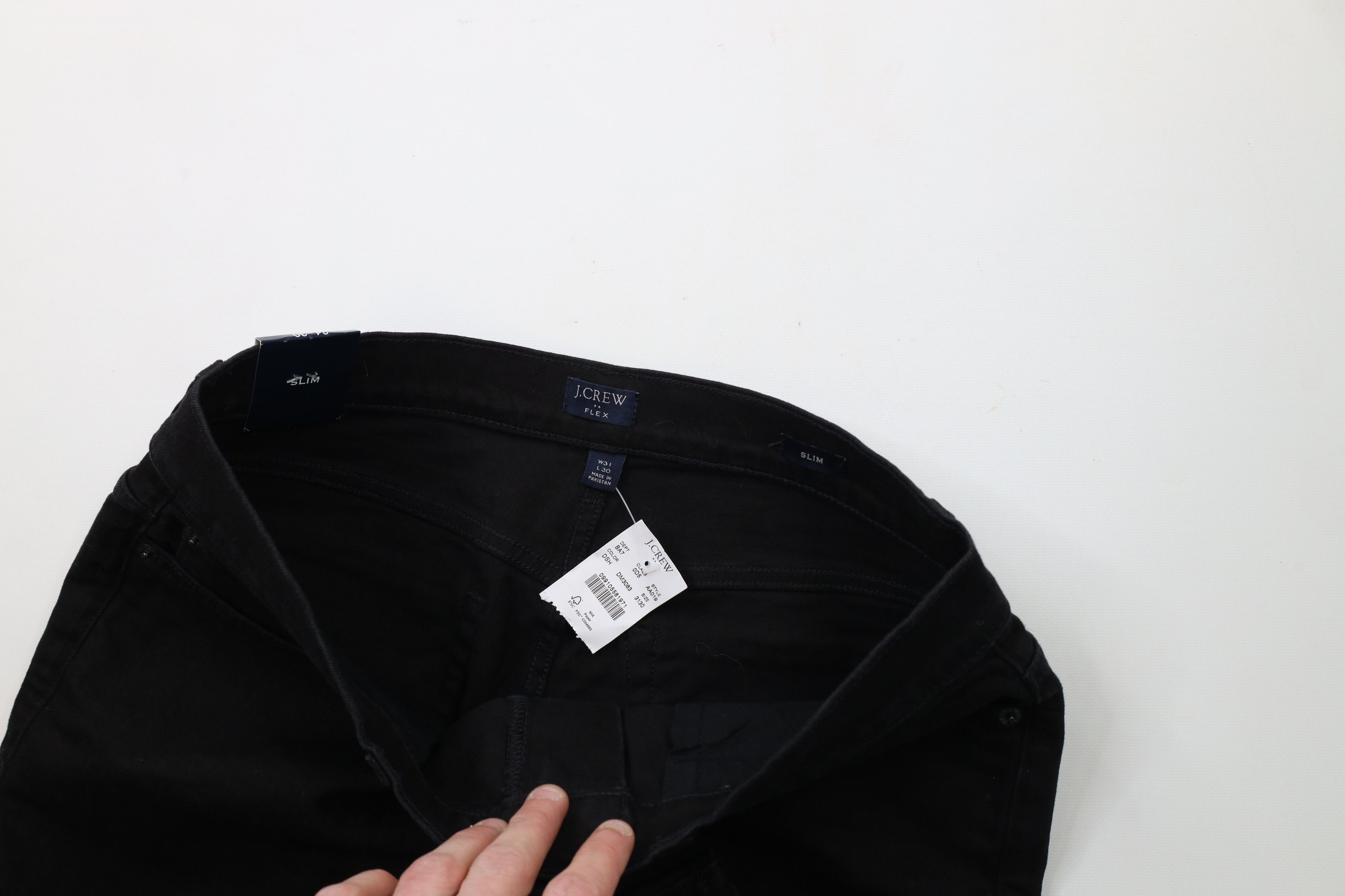 J.Crew × Vintage New J Crew Stretch Slim Fit Straight Leg Denim Jeans Black Size US 31 - 6 Thumbnail