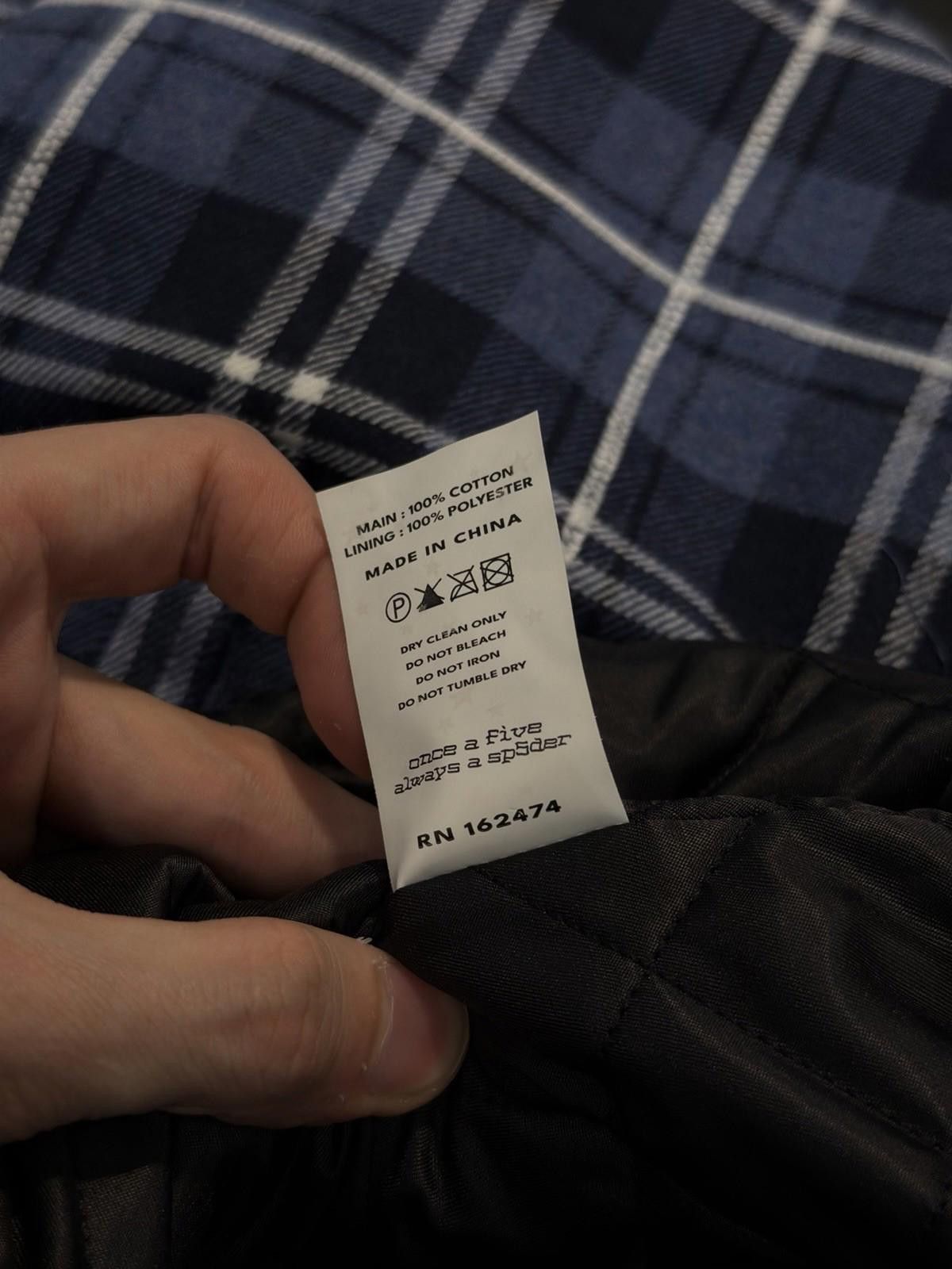Sp5der Size Large- Sp5der Worldwide 5 Blue/Black Flannel Size US L / EU 52-54 / 3 - 11 Thumbnail