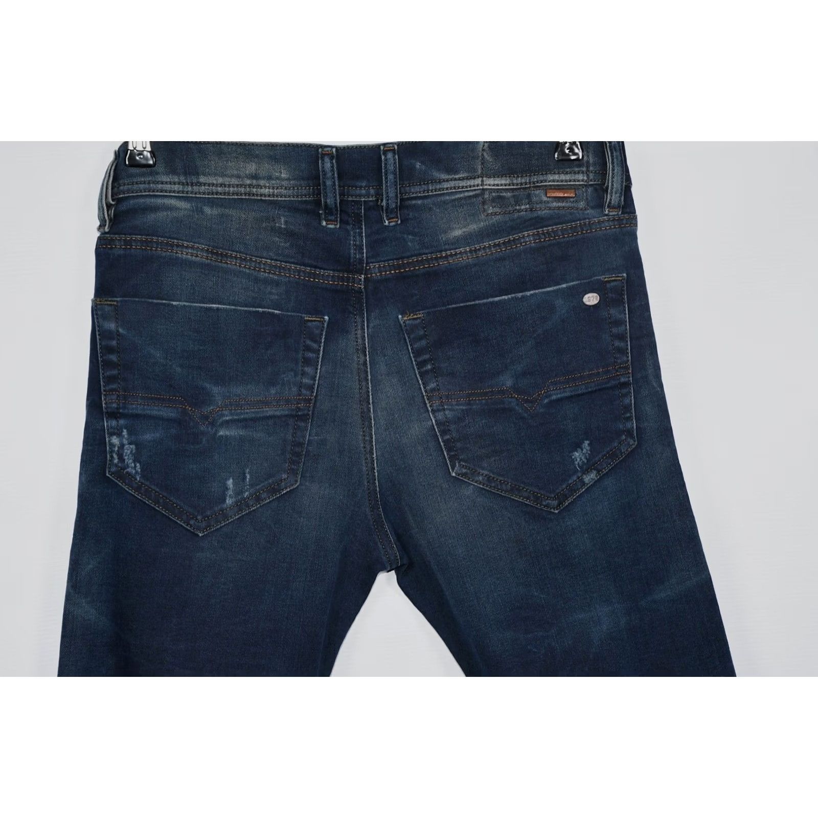 Diesel Diesel Tepphar Slim Carrot Jeans W30/L32 Blue Distressed Stretch 92% Cotton 2% Elastane Denim Men Jeans Regular 30xs Size US 30 / EU 46 - 6 Thumbnail