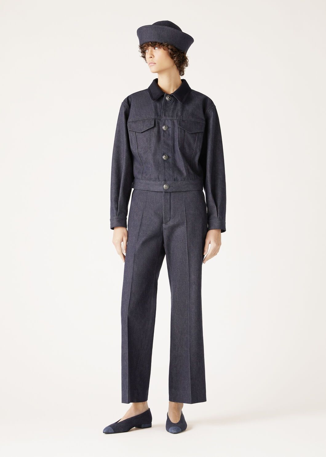Loro Piana o1srvl11e0825 FAO4492 Jose Pant in Blue Size 26" / US 2 / IT 38 - 2 Thumbnail