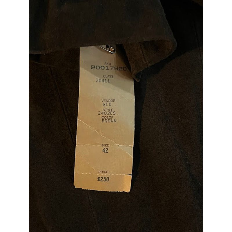 Leather VTG NWT Georgetown Leather Design Suede Blazer Mens Brown M Size US M / EU 48-50 / 2 - 5 Thumbnail