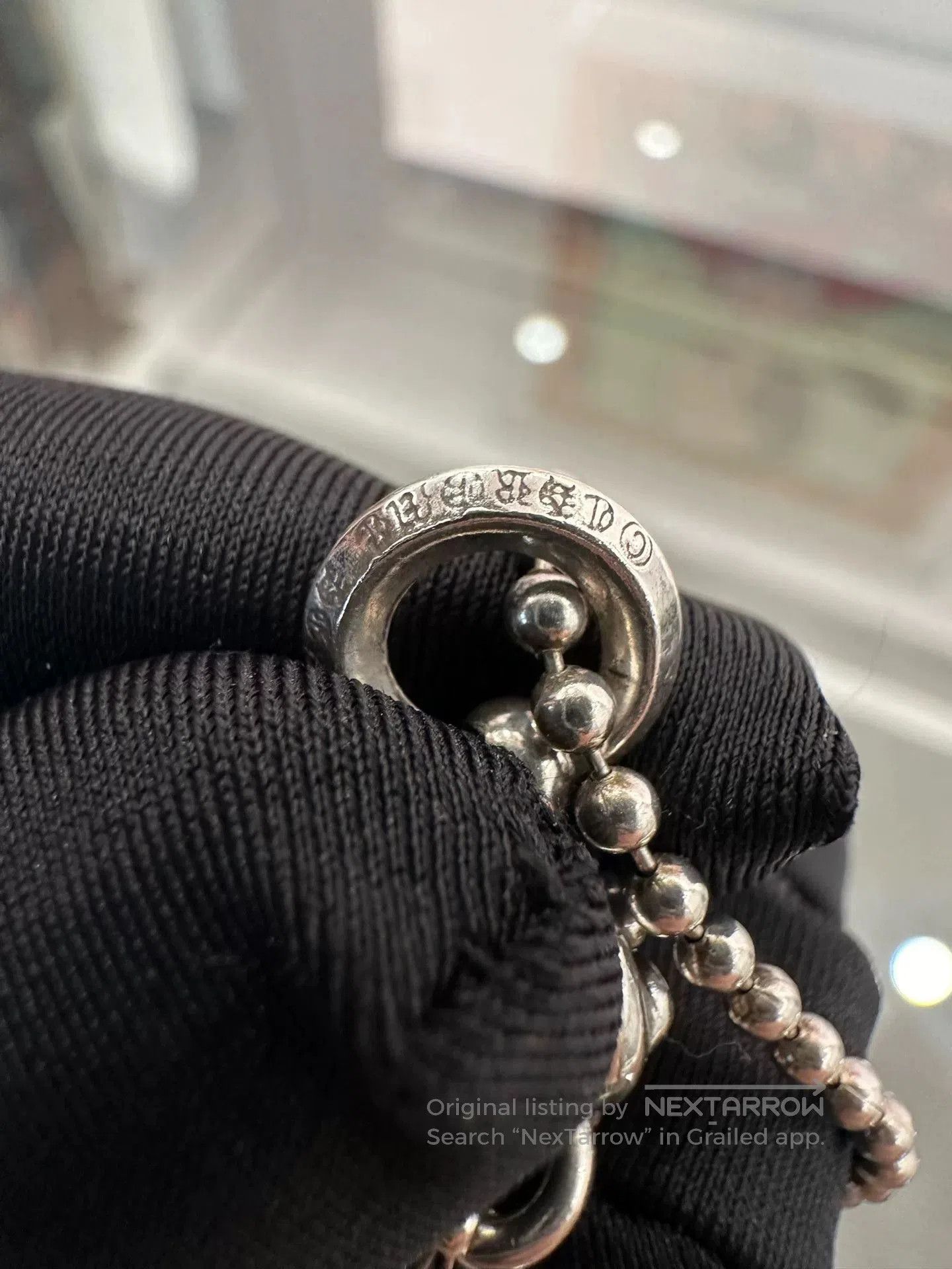 Chrome Hearts Chrome Hearts Silver Pendant 75cm Bead Chain. Size ONE SIZE - 6 Thumbnail