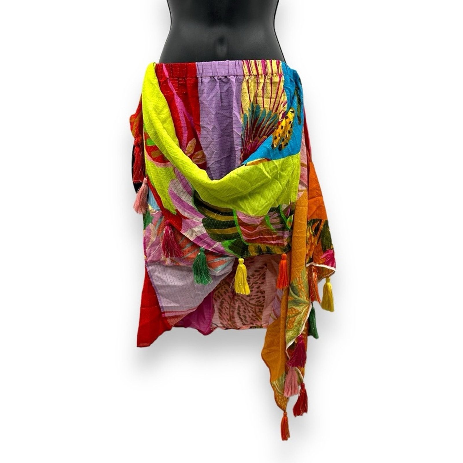 Farm Rio Farm Rio Rainbow Forest Tropical Multicolor Toucan Sarong Size ONE SIZE - 1 Thumbnail