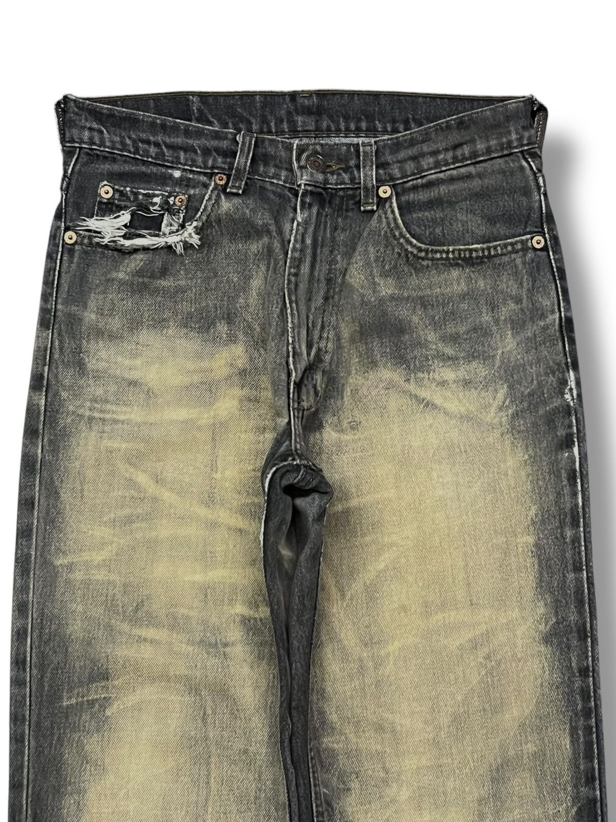 Levi's Vintage 90s Levi’s 515 - Black Mud Wash Denim Size US 29 - 4 Thumbnail