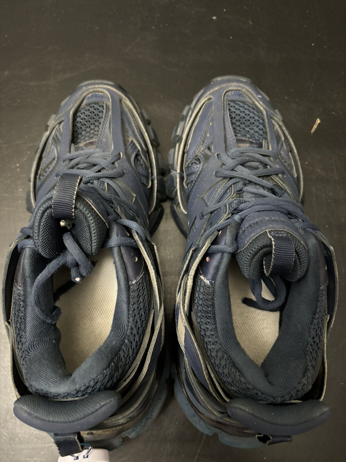 Balenciaga Balenciaga Track Runner Navy Blue Size US 7 / EU 40 - 7 Thumbnail