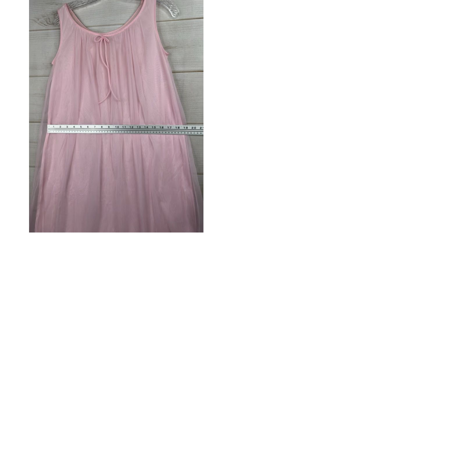 Vintage Miss Elaine Nightgown Chemise Sheer Daisy Lace Trim Lingerie Nylon Pink 1960s Vintage Size ONE SIZE - 9 Thumbnail