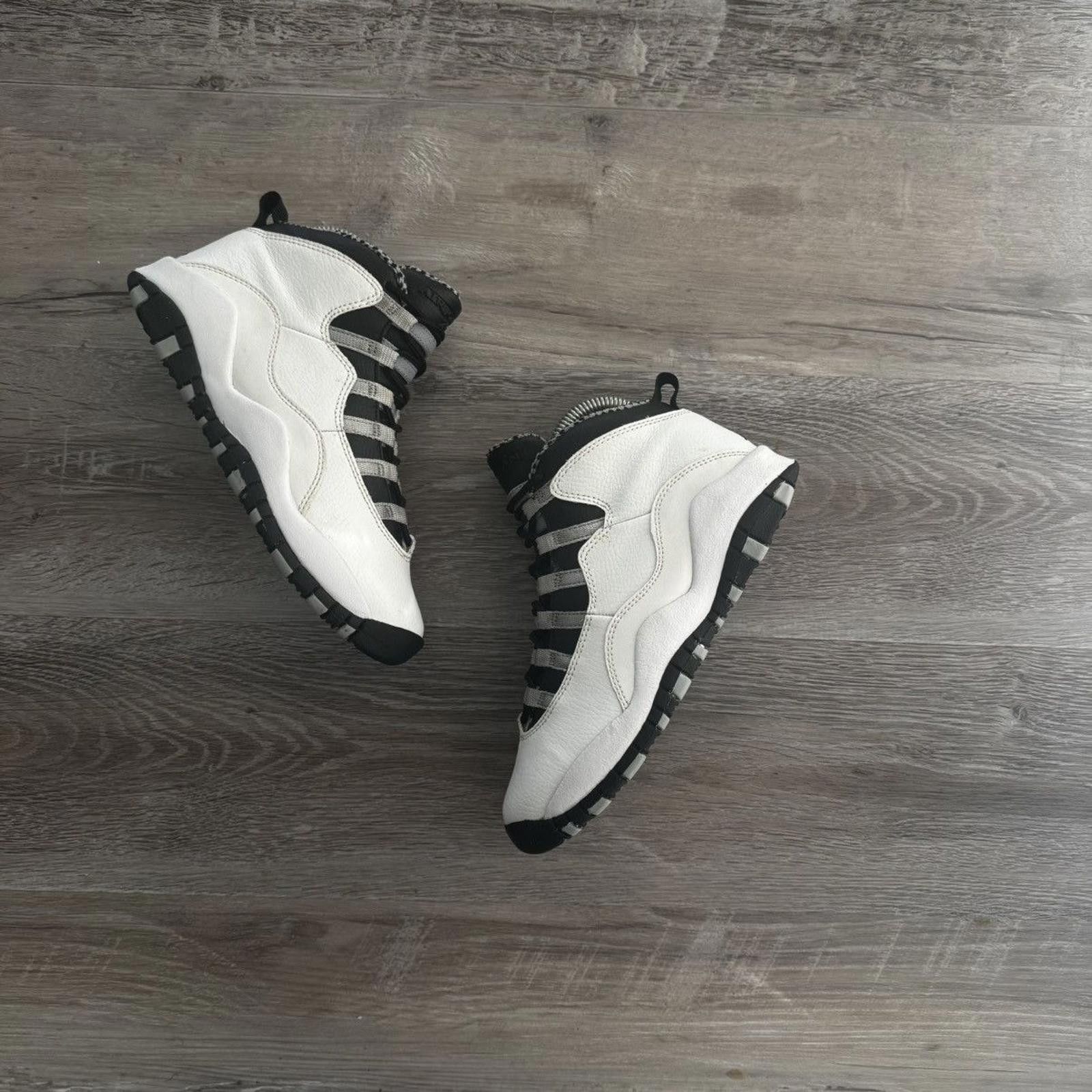 Nike NIKE • JORDAN 10 Retro GS "2013 Steel" (4M) Size US 5 / EU 37 - 9 Thumbnail