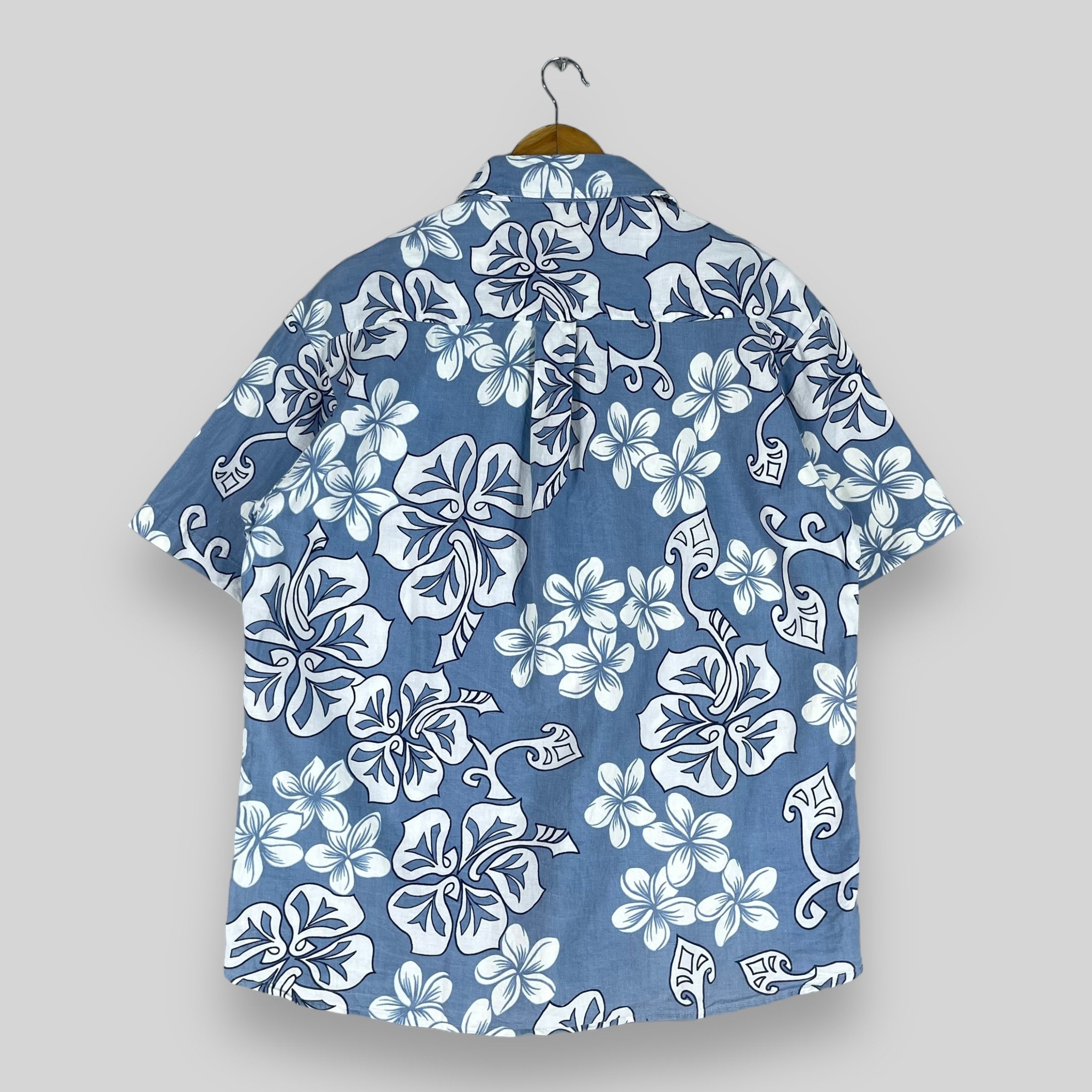 Japanese Brand × Vintage Vintage Hawaiian Hibiscus Floral Motive Printed Button Up Size US L / EU 52-54 / 3 - 6 Thumbnail