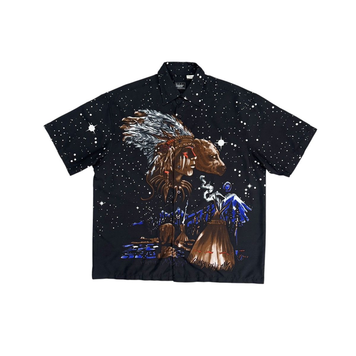 Vintage Vintage American Indians Aloha Hawaiian Button Shirt Size L Size US L / EU 52-54 / 3 - 1 Thumbnail