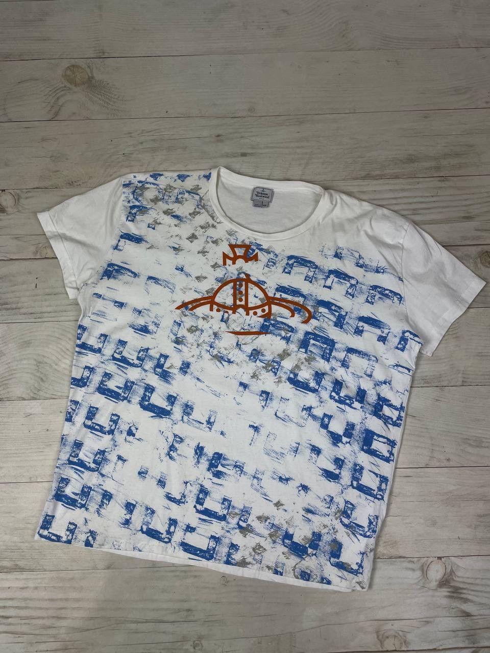 Vivienne Westwood Vivienne Westwood Big Logo Orb T-Shirt Size US XXL / EU 58 / 5 - 1 Thumbnail