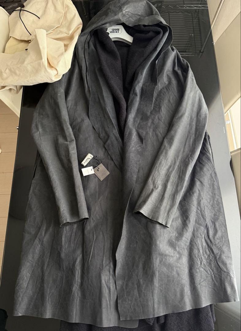 Ma+ M.A+ Hooded Leather Coat Size US M / EU 48-50 / 2 - 1 Thumbnail