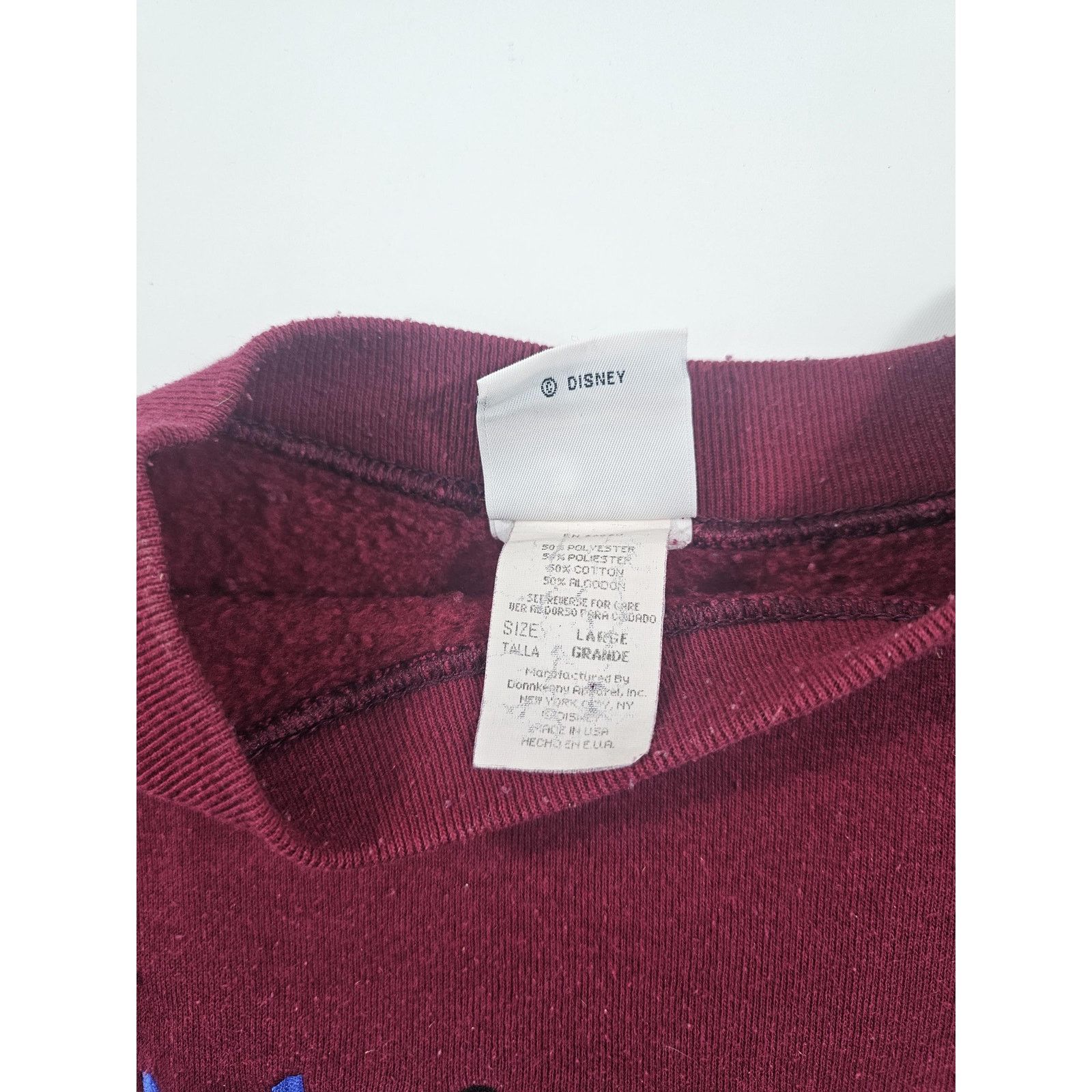 Mickey & Co. Mickey Mouse Sweatshirt Red Sz L-XL? 1990s Size US L / EU 52-54 / 3 - 5 Thumbnail