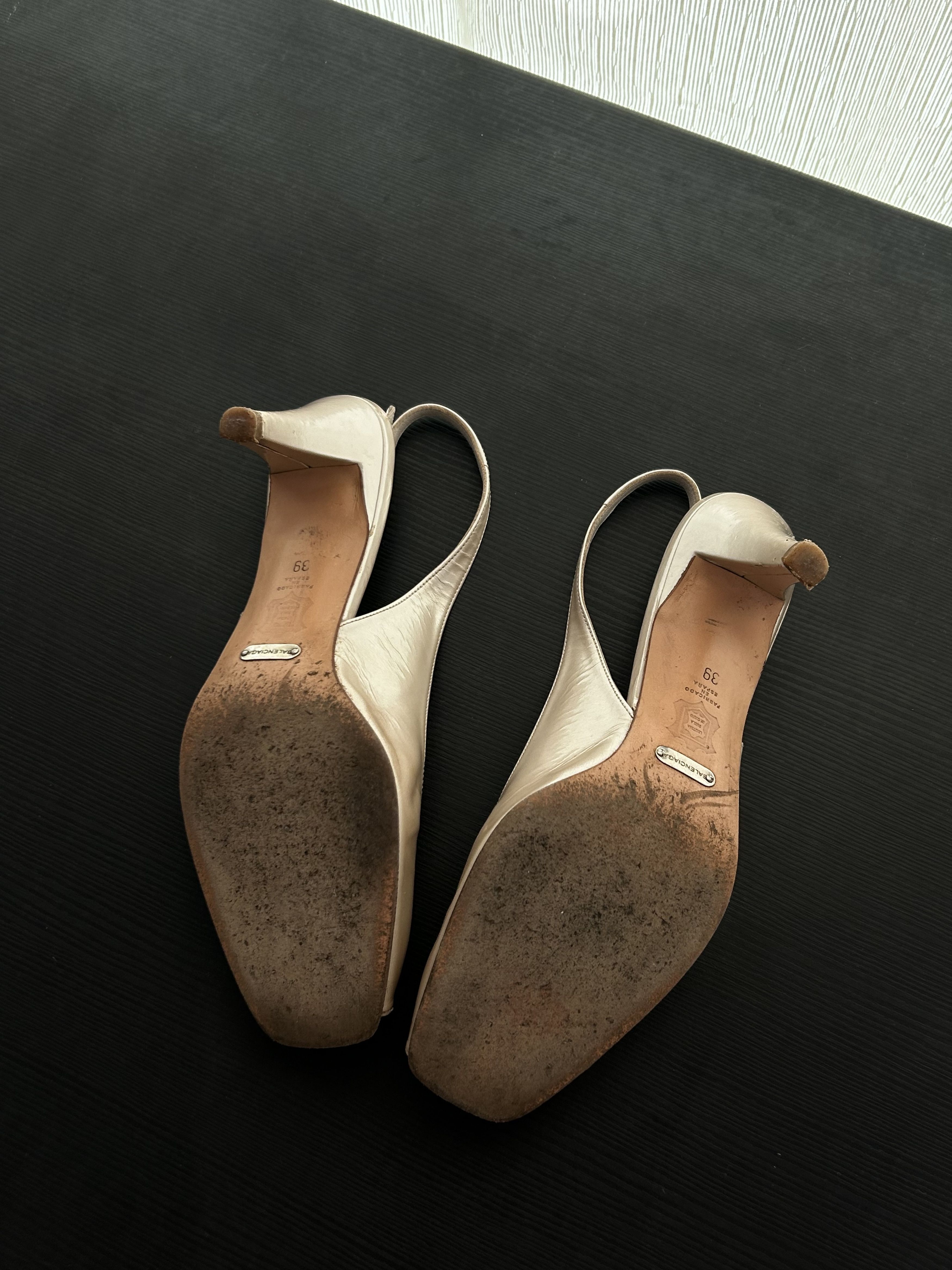 Balenciaga Balenciaga Open-Toe Slingback Heels Size US 9 / IT 39 - 11 Thumbnail