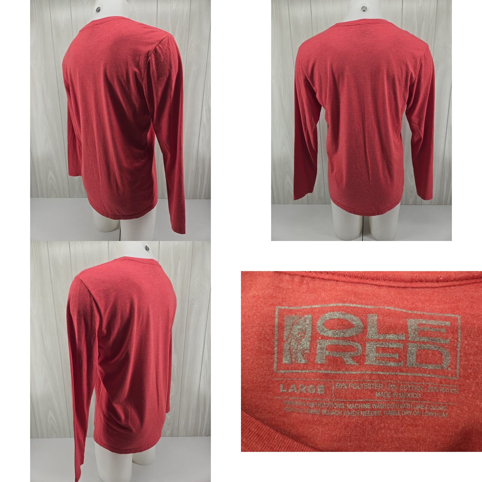 Vintage Ole Red Nashville Graphic T Shirt Mens Large Light Red Country Music Tee Size US L / EU 52-54 / 3 - 8 Thumbnail