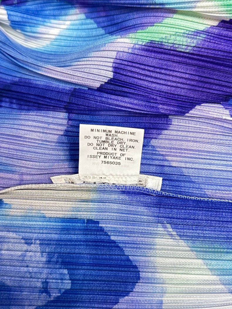 Issey Miyake Issey Miyake Blue watercolor cardigan Size L / US 10 / IT 46 - 4 Thumbnail