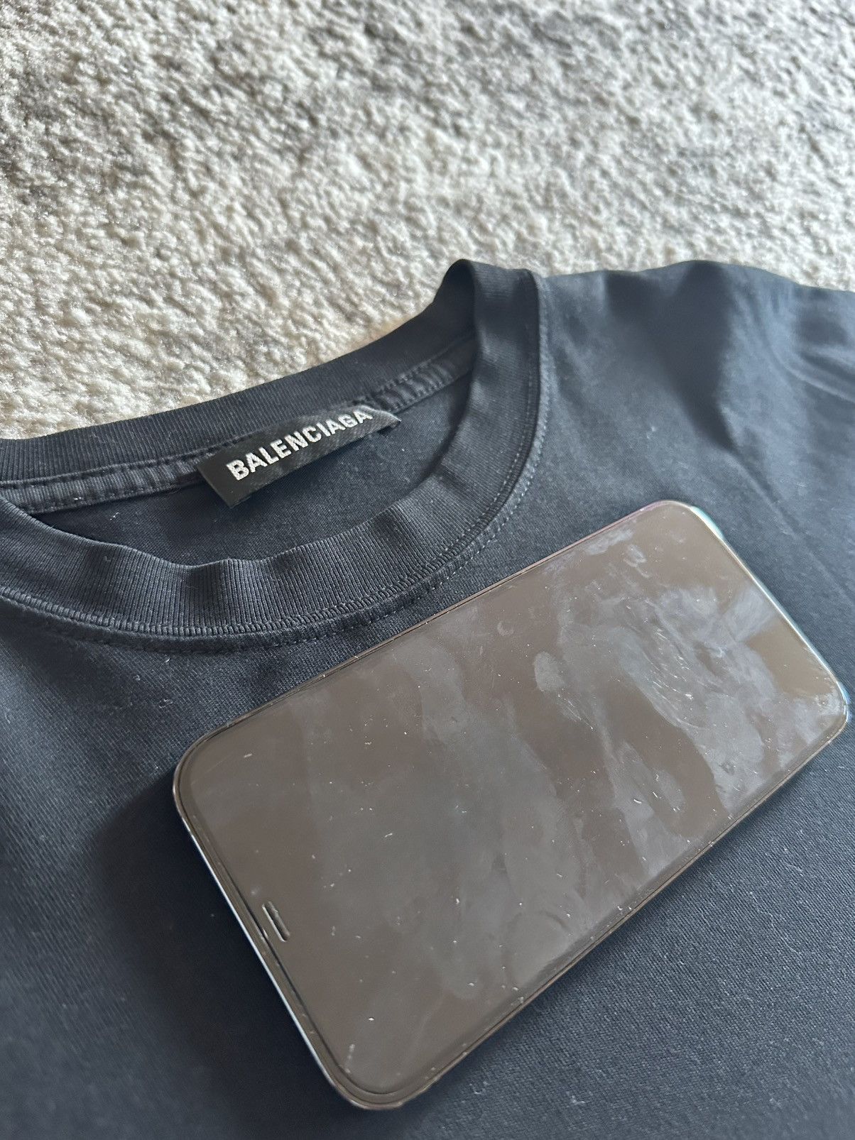 Balenciaga Balenciaga wave T-shirt logo black oversized Size US XXS / EU 40 - 3 Thumbnail