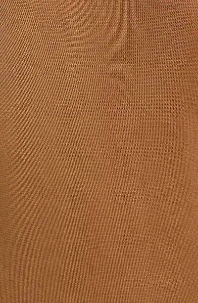 Saint Laurent Paris o1s1wg110924 Long Dress in Knit in Brown Size L / US 10 / IT 46 - 3 Thumbnail