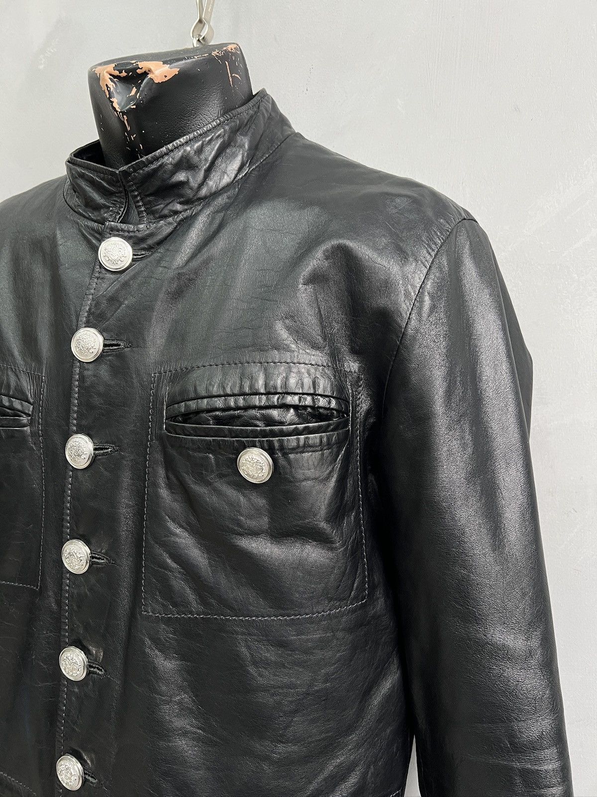PPFM Black hysteric glamour Jacket Vintage napoleon Biker 90s Size US M / EU 48-50 / 2 - 2 Thumbnail