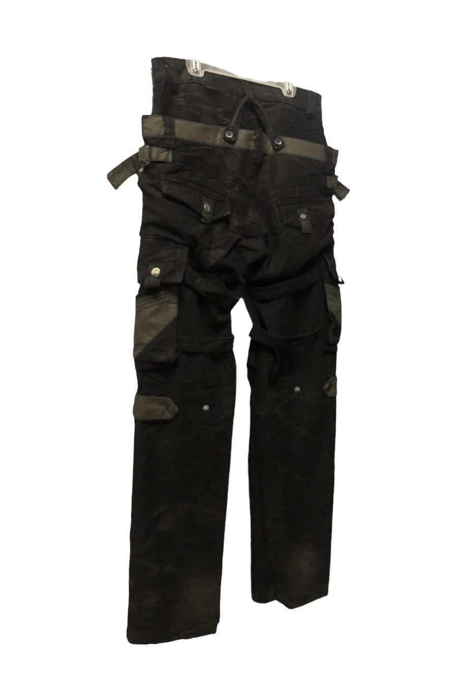 If Six Was Nine × Japanese Brand × Le Grande Bleu (L.G.B.) BLUE INC BONDAGE PANT MULTI POCKET CARGO STYLE DOUBLE WAIST Size US 30 / EU 46 - 18 Thumbnail
