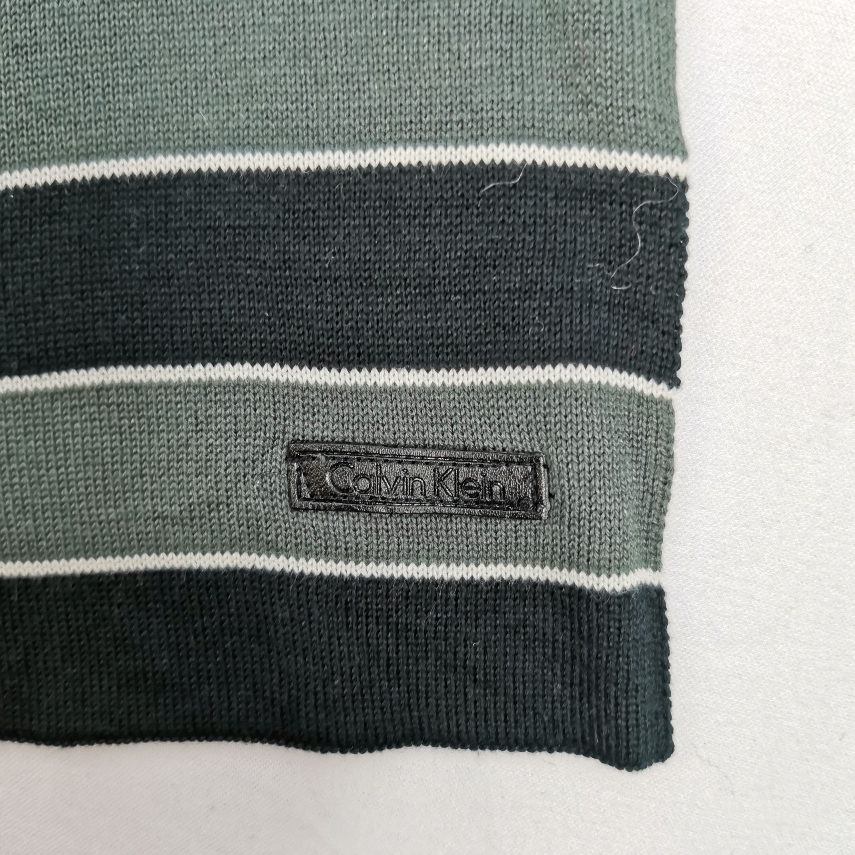 Calvin Klein Vintage Calvin Klein Scarf Striped Neckwear Winter Scarves Size ONE SIZE - 4 Thumbnail