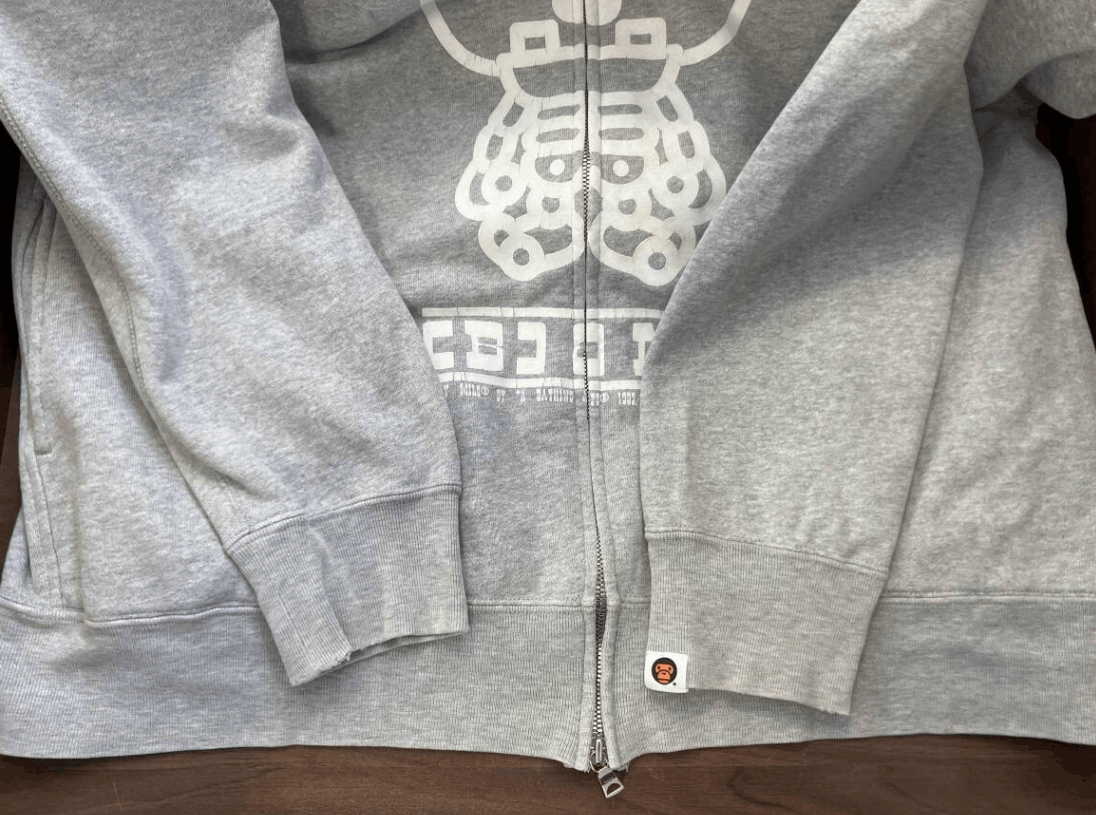 Bape OG Bape Gray Milo Bone Friends Zip Hoodie Size US M / EU 48-50 / 2 - 10 Thumbnail