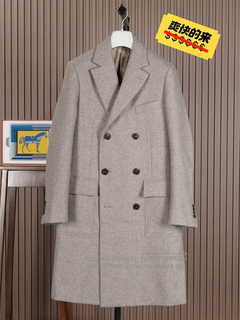 Hermes Hermes Men's Gray Wool Coat Size US M / EU 48-50 / 2 - 1 Thumbnail