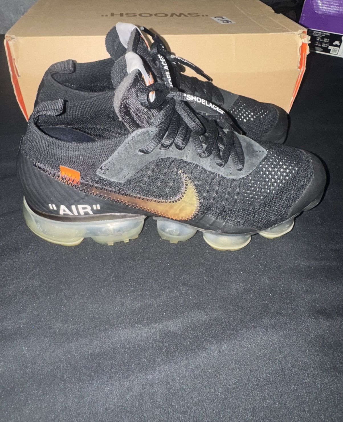 Nike × Off-White Nike Air Vapormax ‘Off-White Black’ Size 7.5M Size US 7.5 / EU 40-41 - 4 Thumbnail