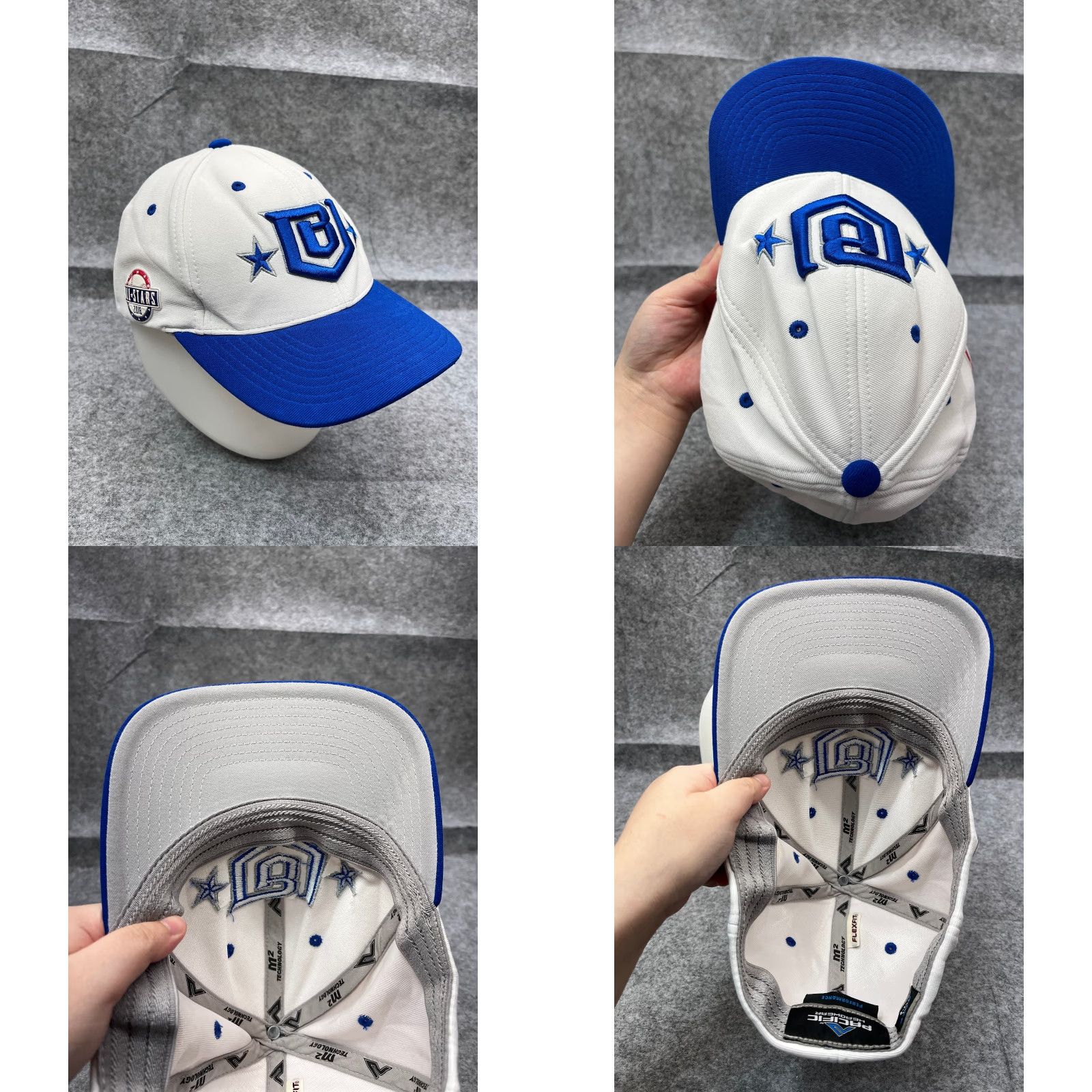 Vintage VINTAGE Nike Hat Cap Fitted Adult XL Blue White Polyester Blend Baseball Cap Mens Esports Outdoor Overwatch 90s Size ONE SIZE - 8 Thumbnail