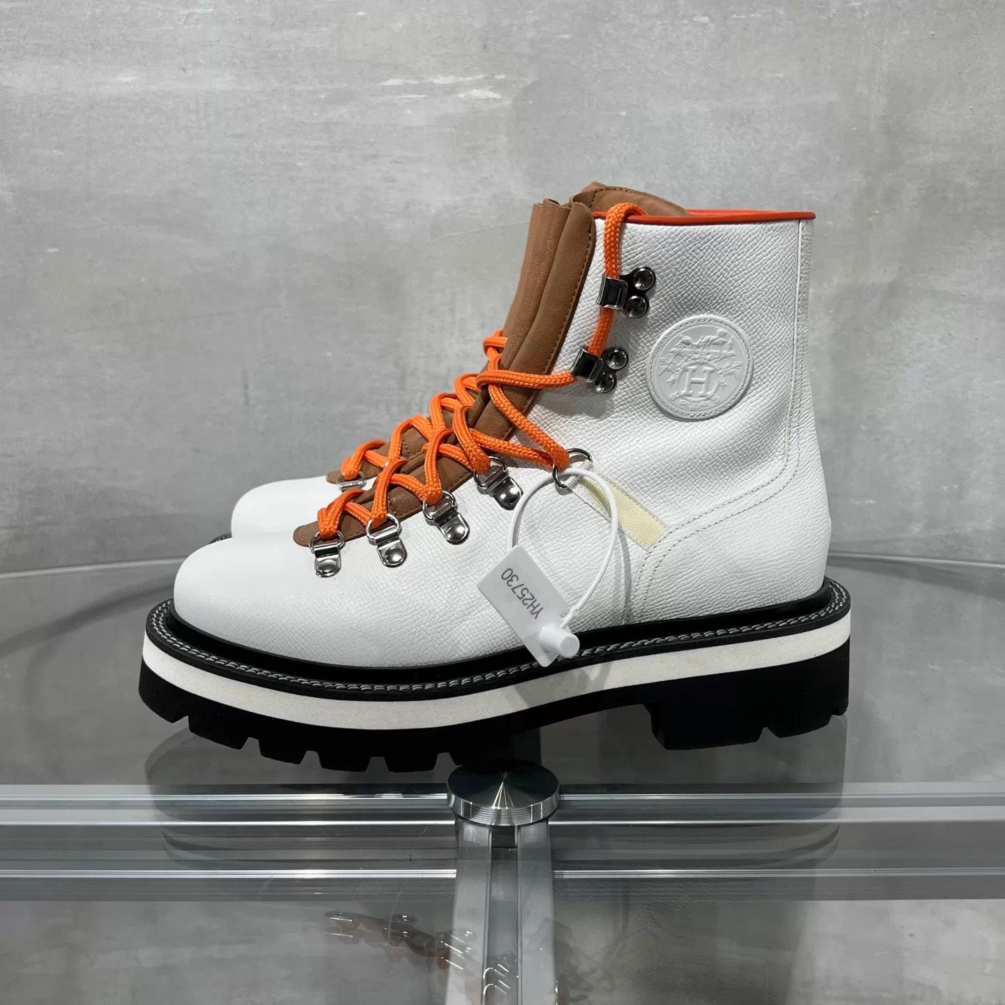 Hermes Hermes casual mid-calf boots white orange size 36 Size US 5.5 / IT 35.5 - 3 Thumbnail