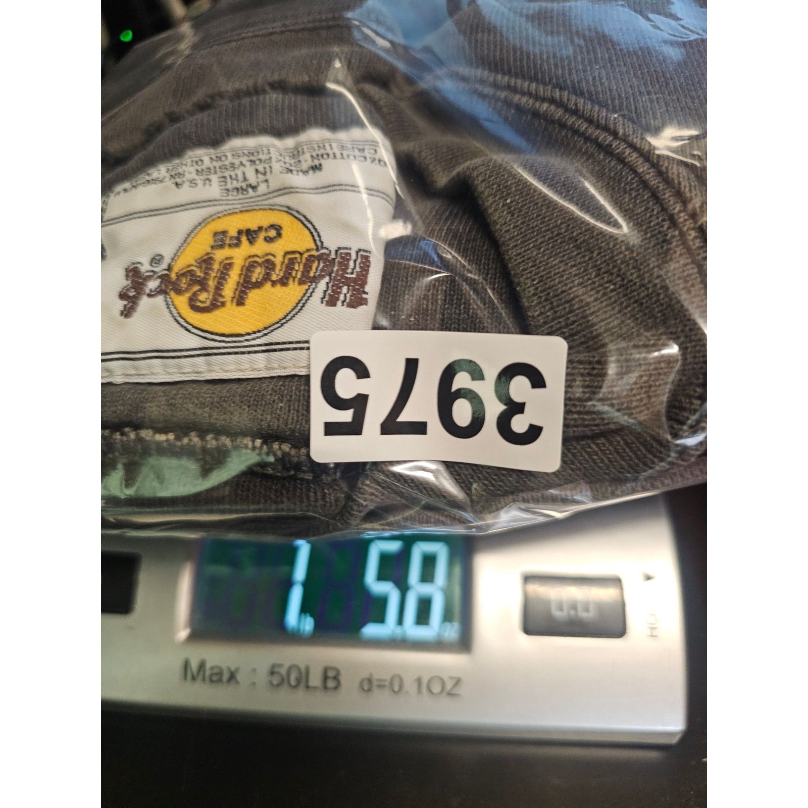 Hard Rock Cafe Vintage 90's Hard Rock Cafe Distressed Gray Sweatshirt L Size L / US 10 / IT 46 - 10 Thumbnail