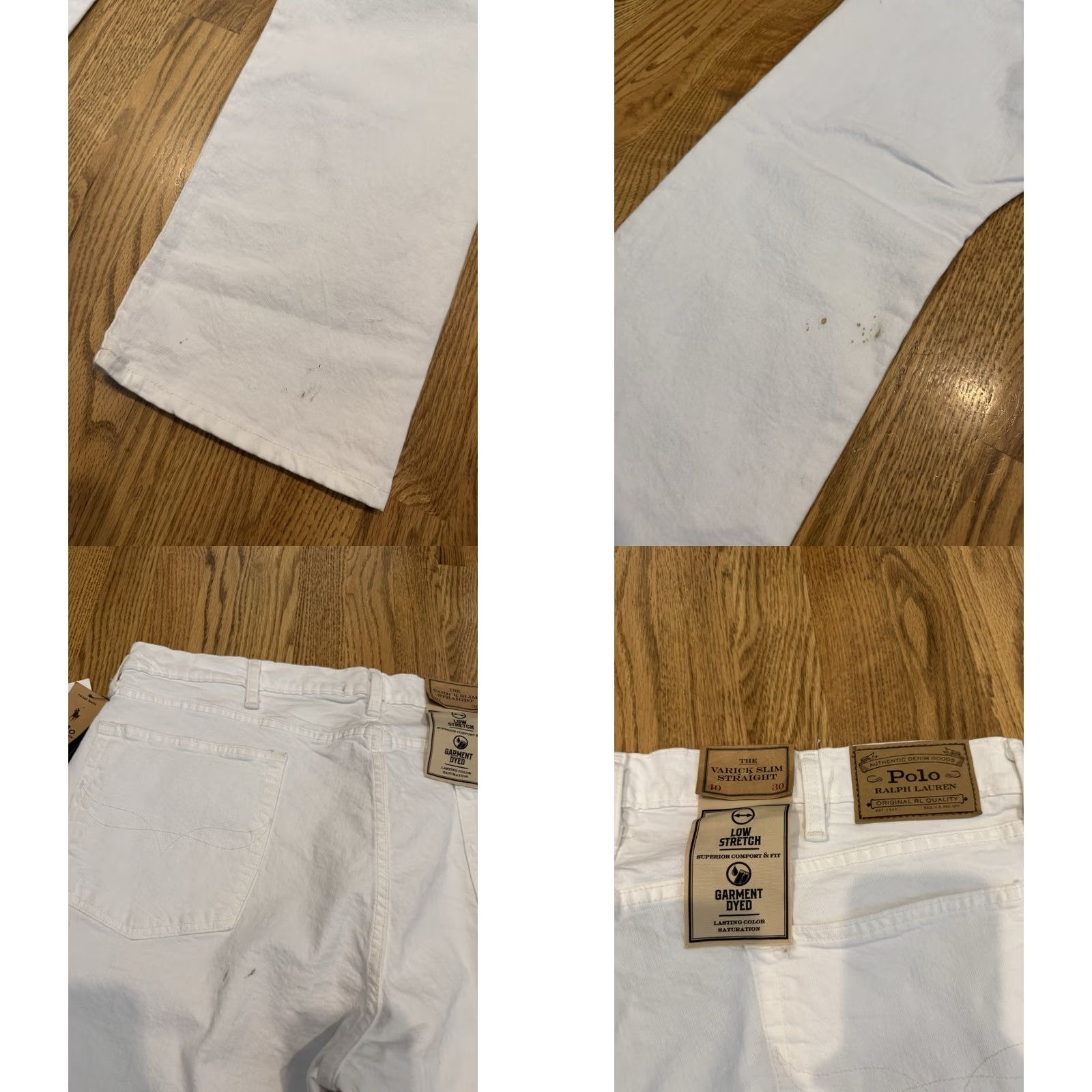 Polo Ralph Lauren Polo Ralph Lauren Varick Slim Straight Jeans Denim Pants Men Size 40x30 White New w/imperf Size US L / EU 52-54 / 3 - 8 Thumbnail