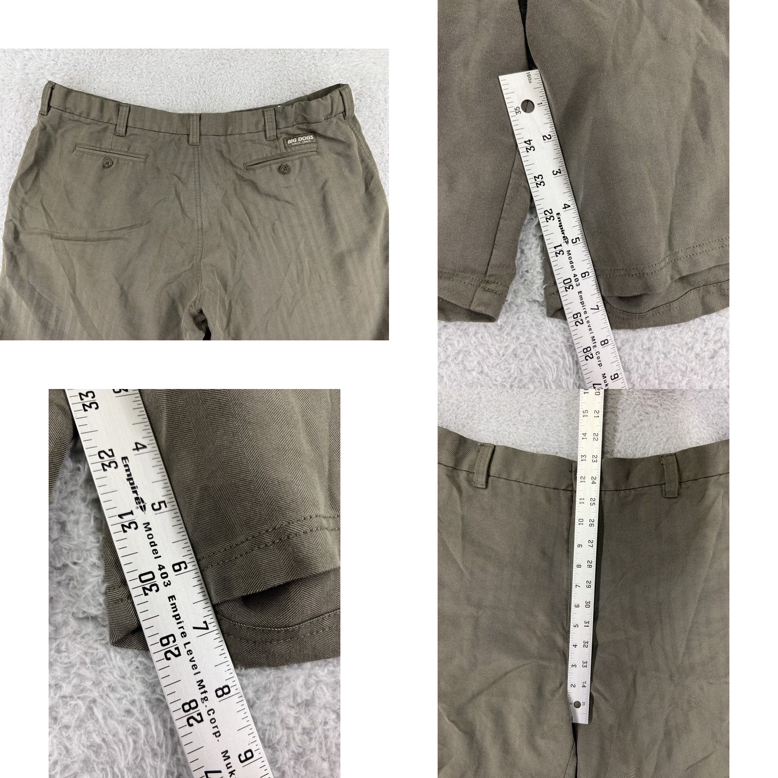 Big Dogs Big Dogs Mens Shorts 42 Green Rayon Blend Chino Beach Aloha Pattern Striped Casual Fall Spring Summer Mens Size US 42 / EU 58 - 8 Thumbnail