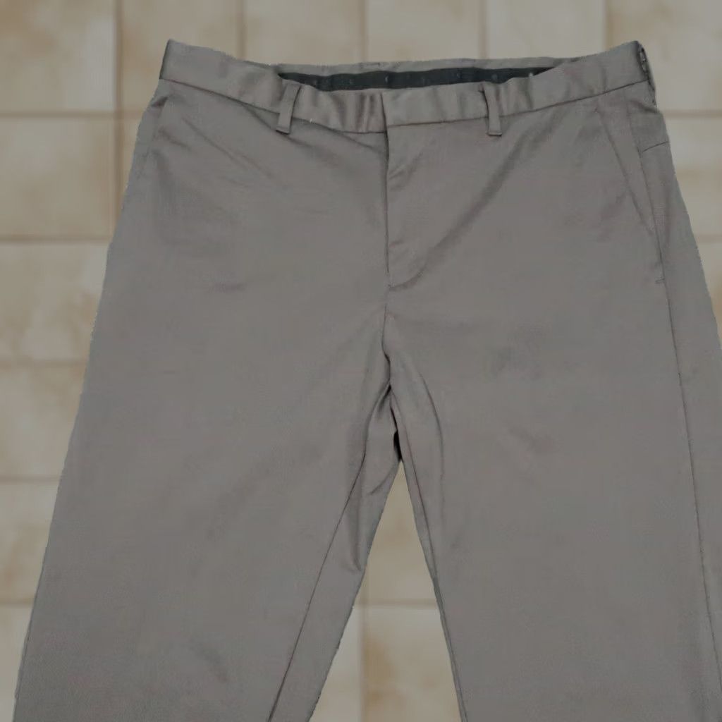 Vintage MINISTRY OF SUPPLY Pants Mens 34x32 Gray Chino Travel Straight Button Zip Flat Front Regular Size US 34 / EU 50 - 1 Thumbnail