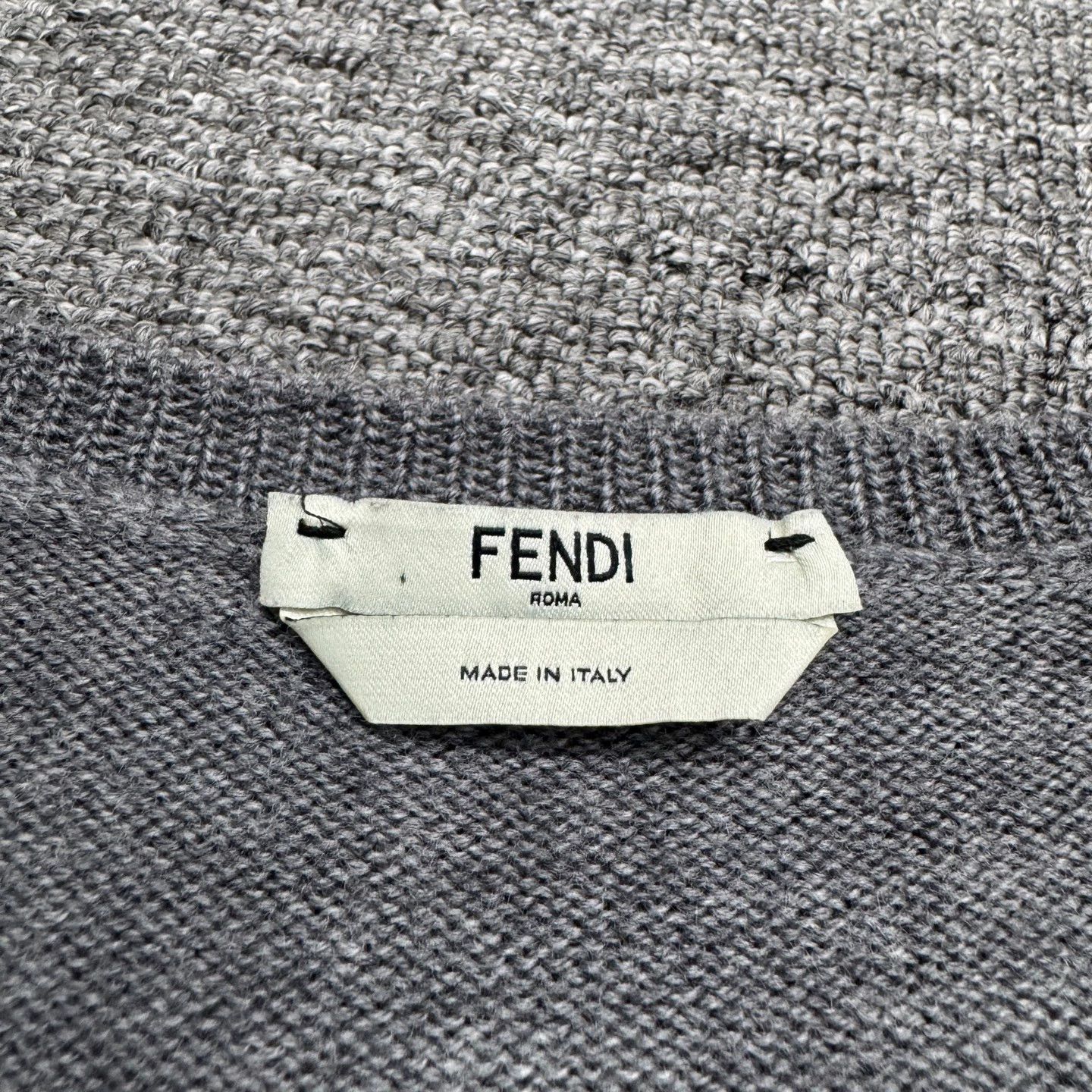 Fendi Fendi Big F Logo Wool Sweater 42 Size M / US 6-8 / IT 42-44 - 2 Thumbnail