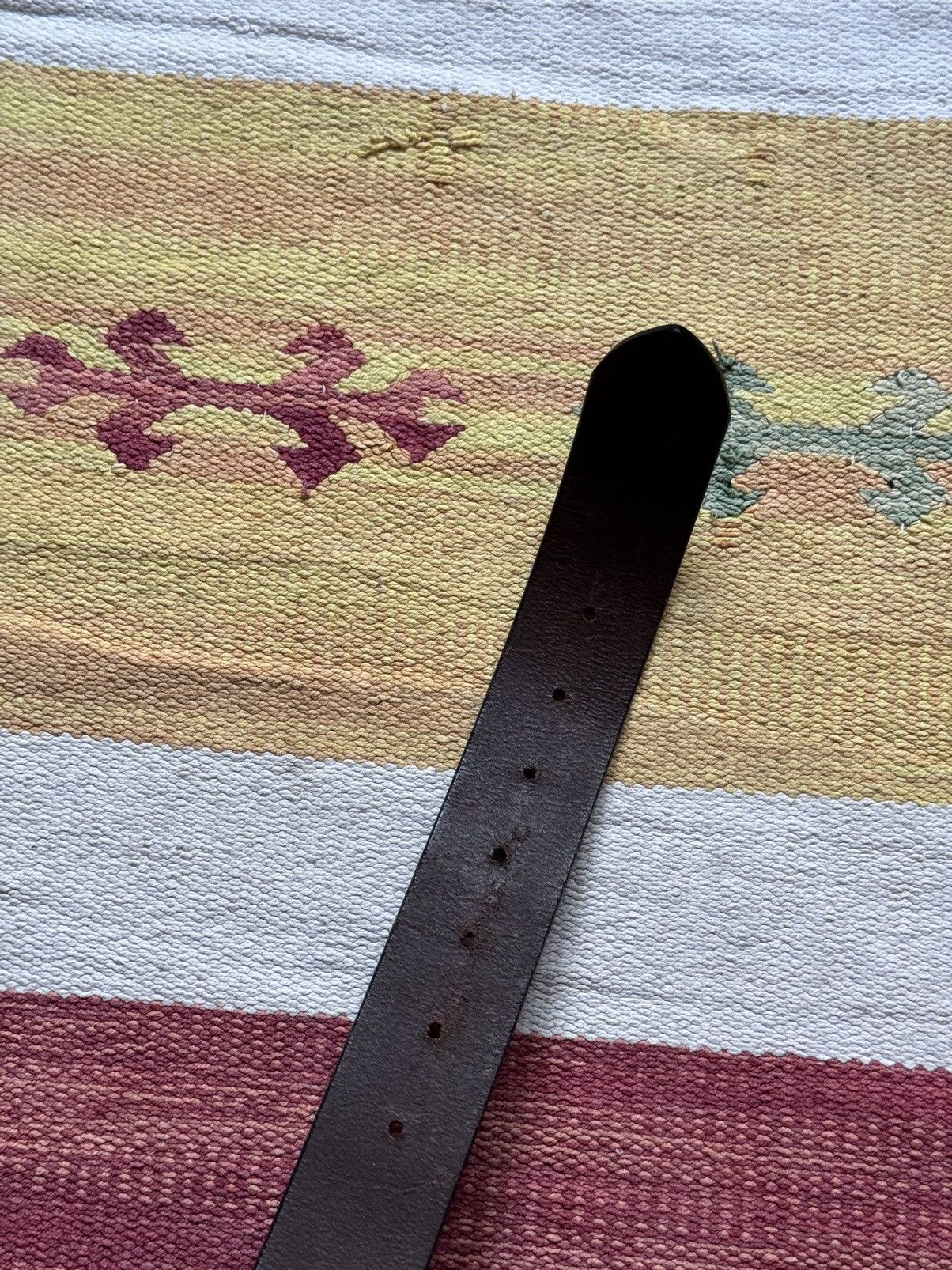 Genuine Leather Vintage 90’s Swiss Made Genuine Leather Brown Belt Size ONE SIZE - 6 Thumbnail