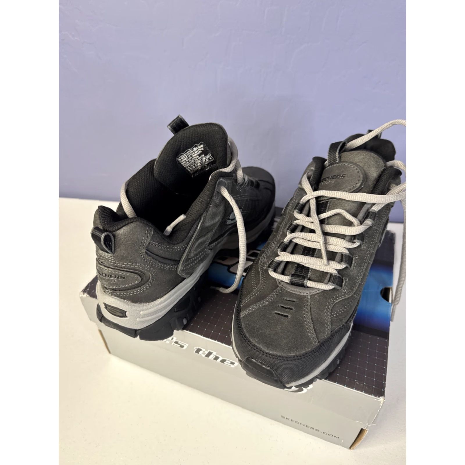 SKECHERS Skechers Energy Downforce Men 9.5 Sneaker Athletic Black Box Rare Sports Boxing Skechers Mens Size US 10 / EU 43 - 6 Thumbnail