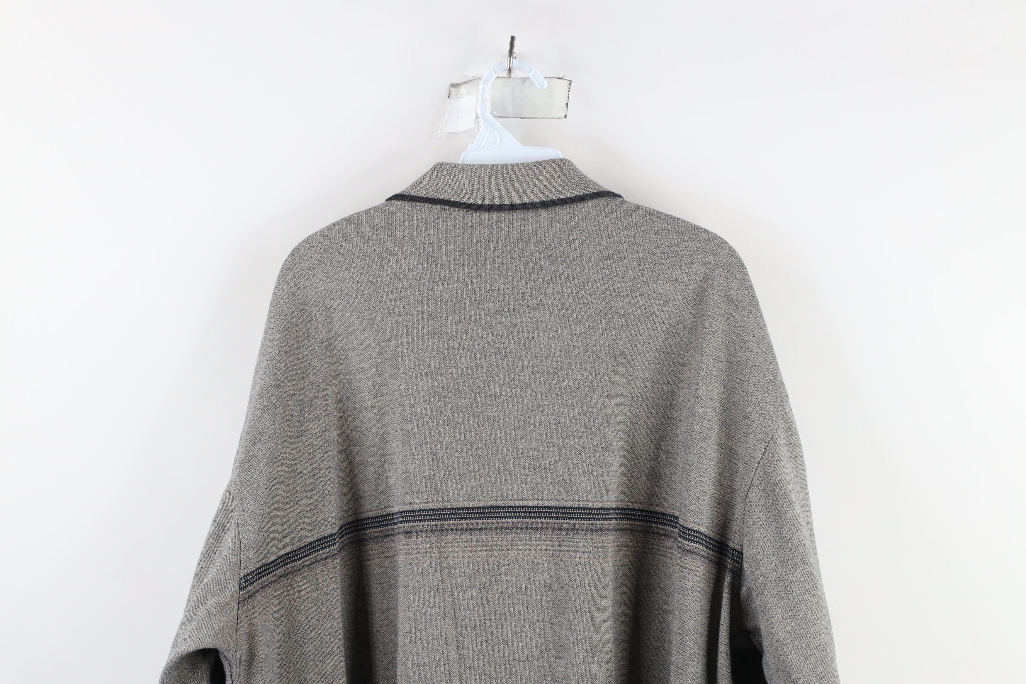 Vintage Vintage 90s Streetwear Knit Long Sleeve Rugby Polo Shirt Size US XXL / EU 58 / 5 - 8 Thumbnail