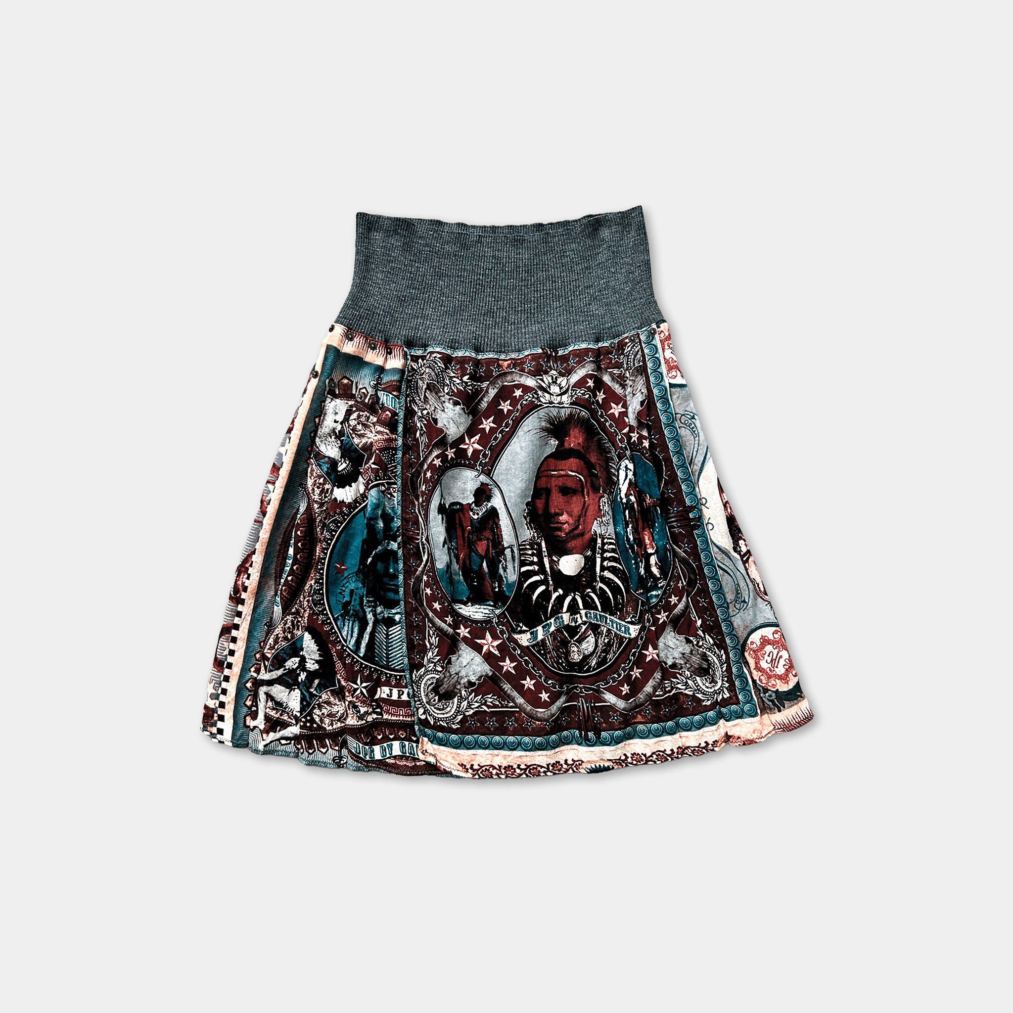 Jean Paul Gaultier Jean Paul Gaultier Native Print Skirt Size 27" / US 4 / IT 40 - 1 Thumbnail