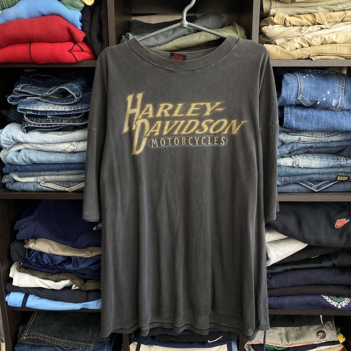 Harley Davidson Vintage Harley Davidson Cameron Big Logo 90’s USA tee Size US XL / EU 56 / 4 - 1 Thumbnail